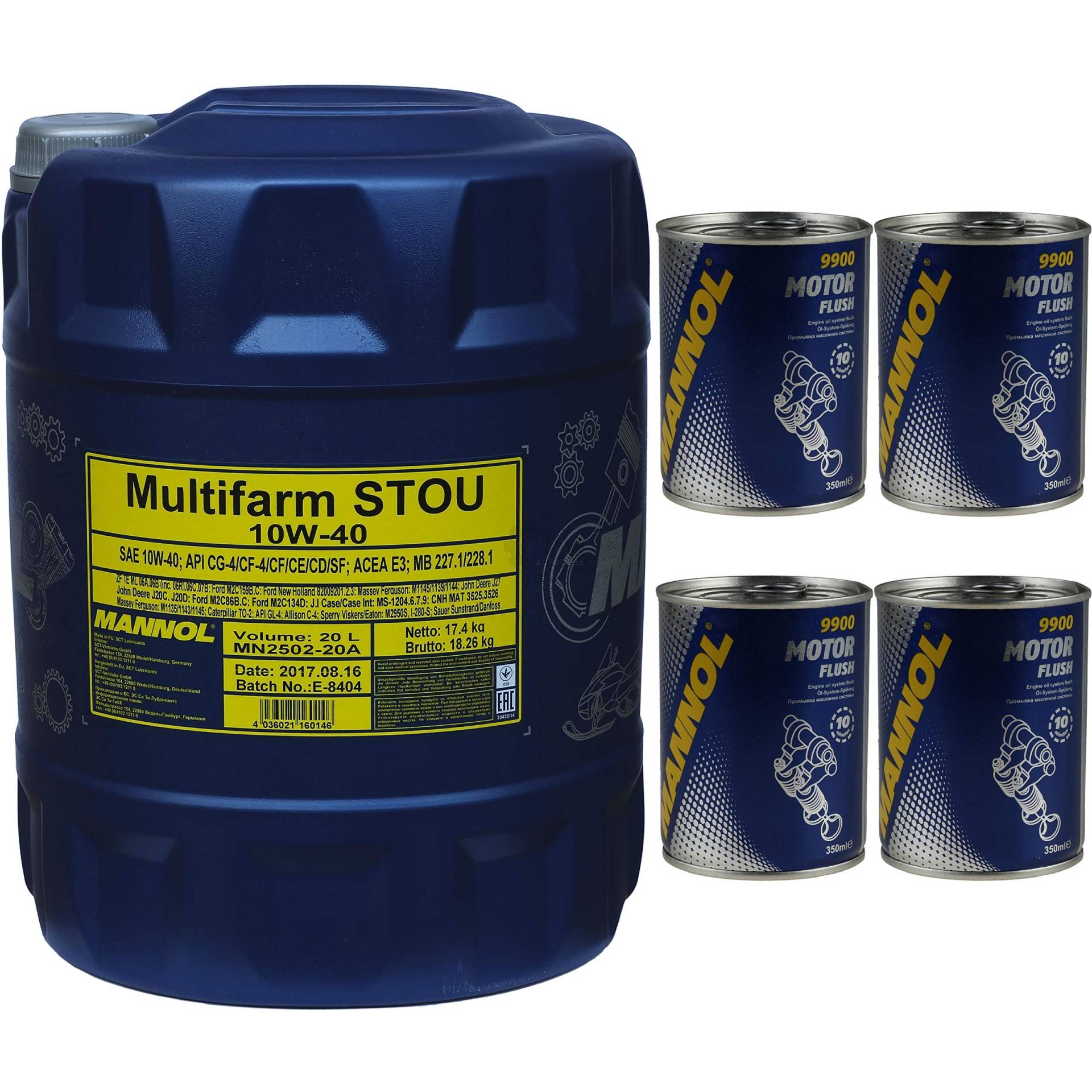 20L Original MANNOL Multifarm STOU 10W-40 Landmaschinenöl Motor Flush 20L Original MANNOL Multifarm STOU 10W-40 Landmaschinenöl Motor Flush von Diederichs