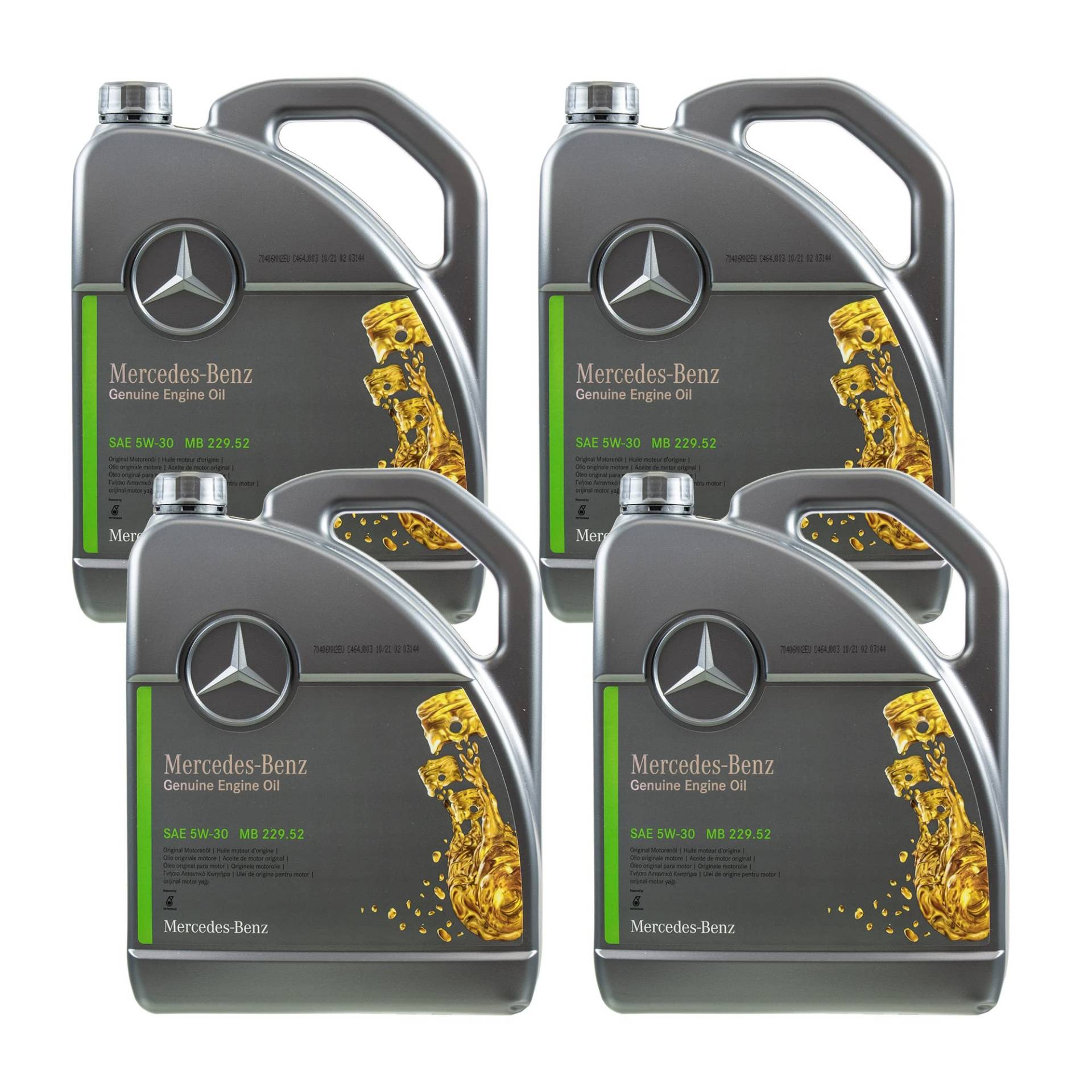 20L Original Mercedes Synthetic Motoröl 5W-30 229.52 A 001 989 37 01 BGA4 von Diederichs