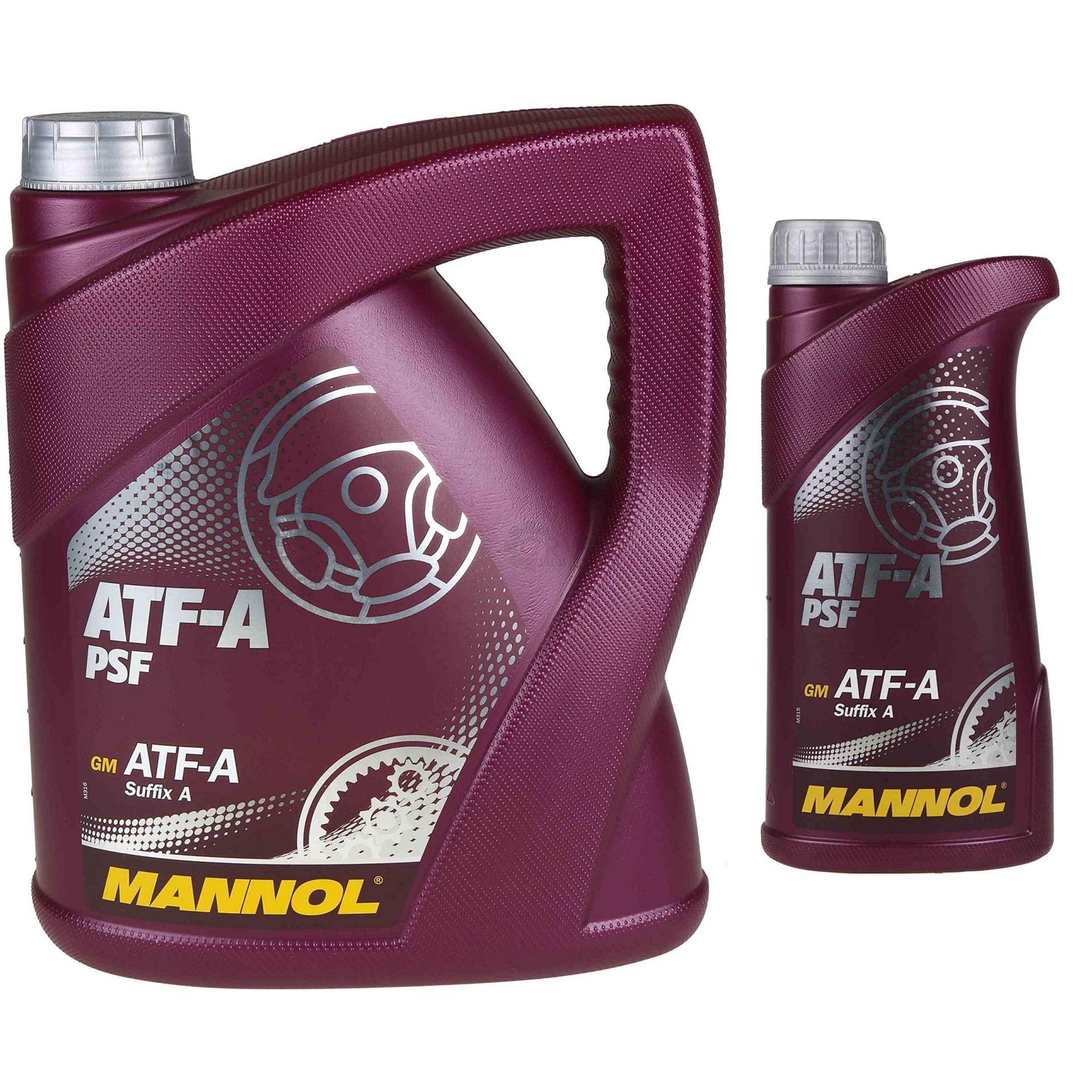 Diederichs 5 Liter Original MANNOL Hydrauliköl ATF-A PSF Hydraulic Fluid Oil für Hydraulik-Systeme, Servolenkung, hydrodynamische Wandler, automatische Getriebe von Diederichs