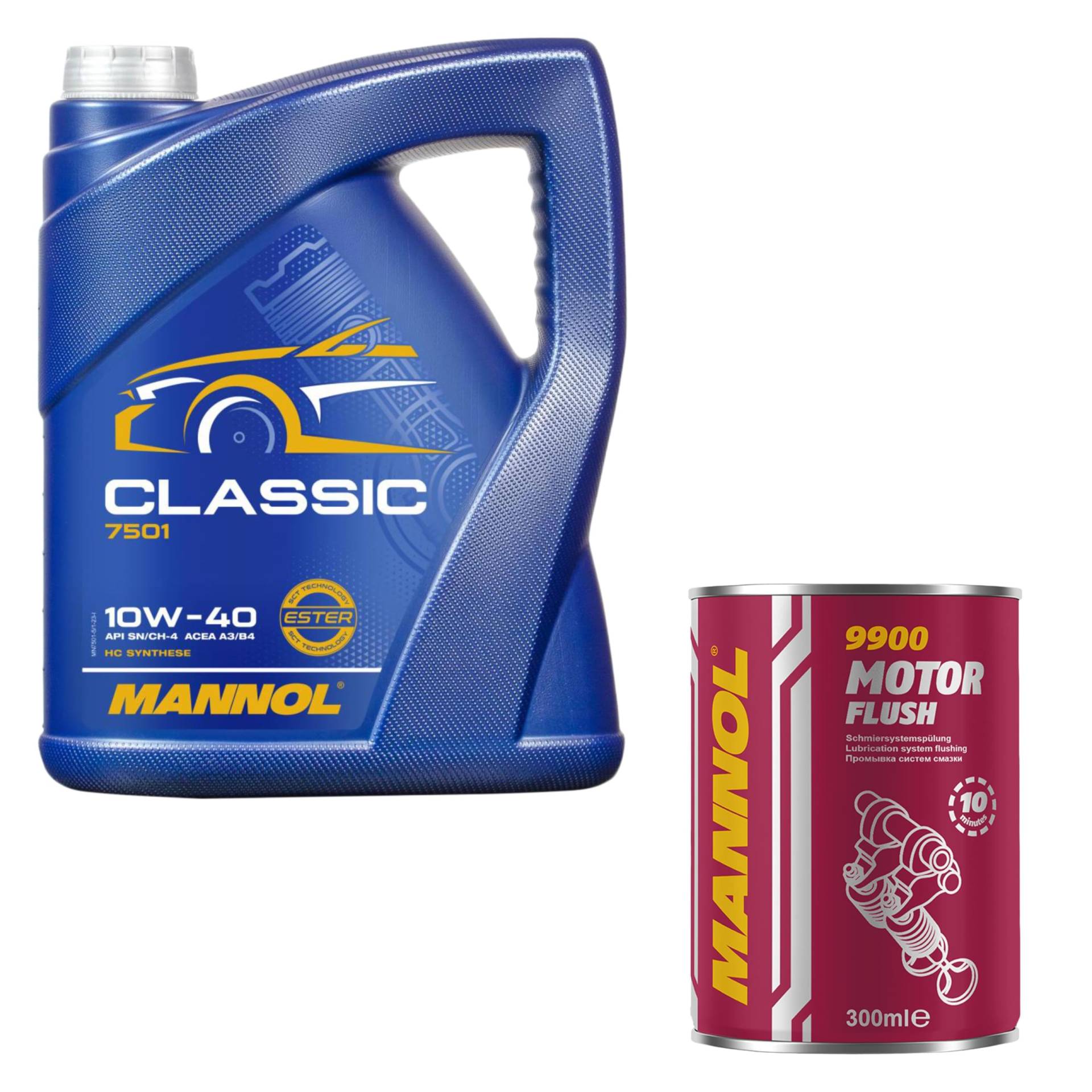 5L Motoröl MANNOL Classic 10W-40 1x MANNOL Motor Flush ADDITIV 5L Motoröl MANNOL Classic 10W-40 1x MANNOL Motor Flush ADDITIV von Diederichs