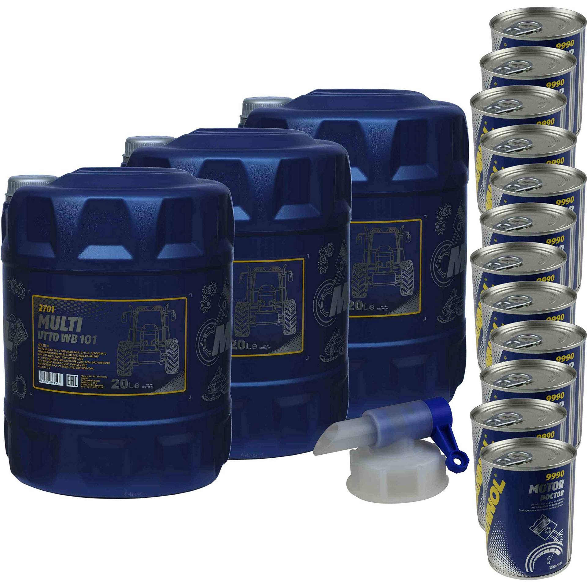60L Motoröl MANNOL Multi UTTO WB 101 API GL-4 12xMotor Doctor 60L Motoröl MANNOL Multi UTTO WB 101 API GL-4 12xMotor Doctor von Diederichs