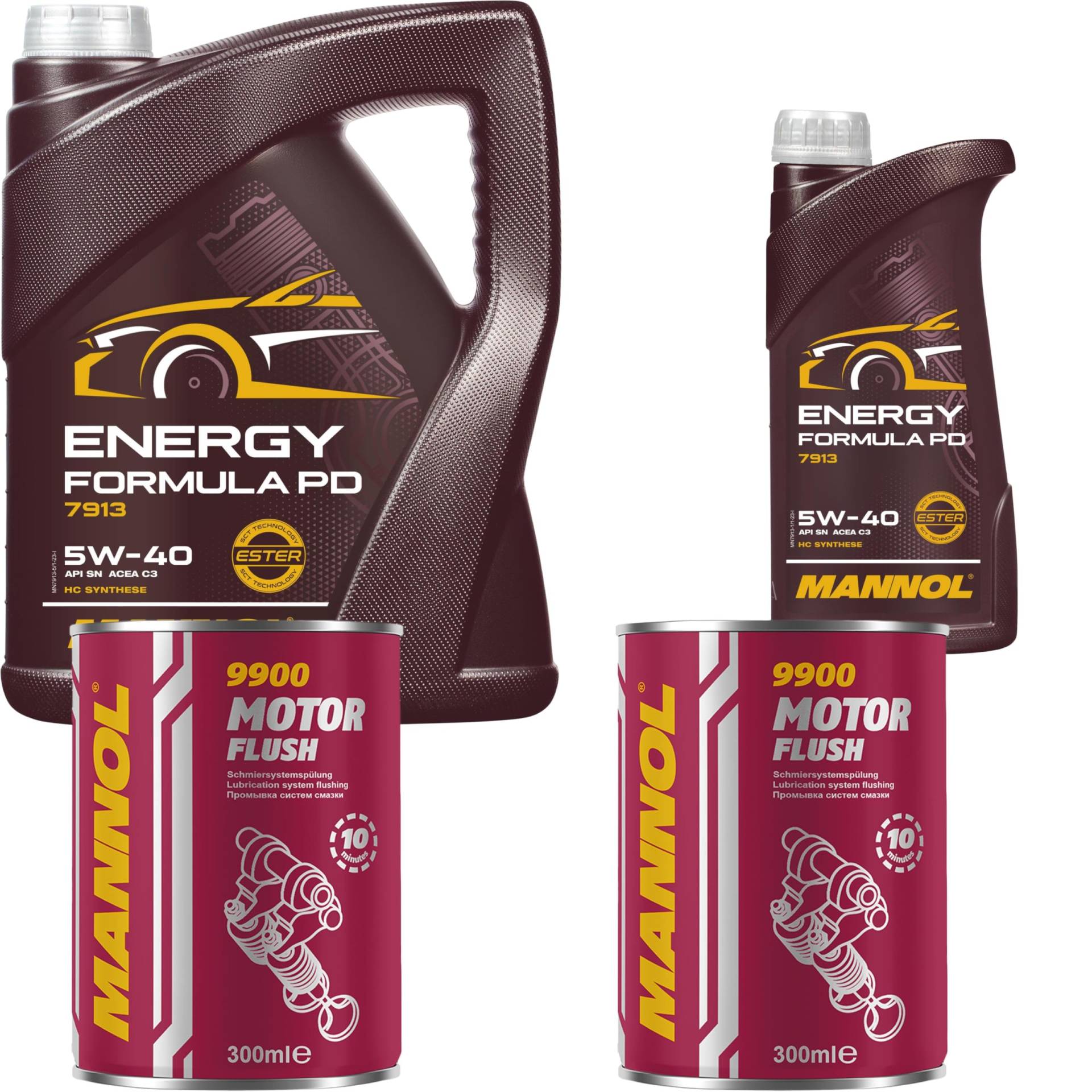 6L Motoröl MANNOL Energy Formula PD 5W-40 2x MANNOL Motor Flush ADDITIV 6L Motoröl MANNOL Energy Formula PD 5W-40 2x MANNOL Motor Flush ADDITIV von Diederichs