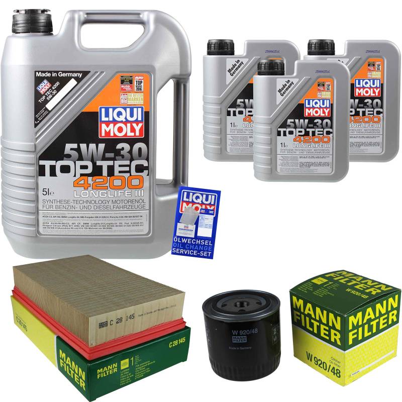 8L LM Motoröl Top Tec 4200+Mann Filter Nissan Navara D40 Pathfinder R51 von Diederichs