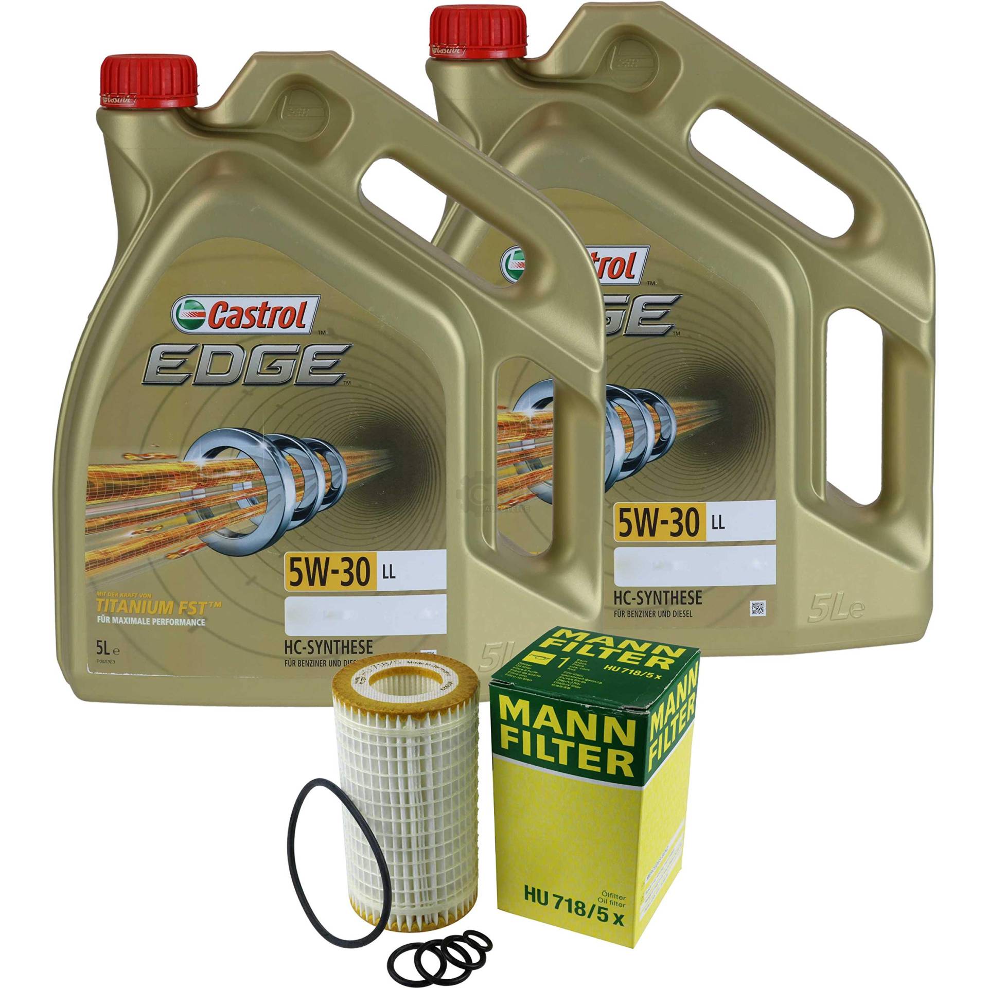 Filter Set Inspektionspaket 10 Liter Motoröl EDGE Titanium FST 5W-30 LL MANN-FILTER Ölfilter Filter Set Inspektionspaket 10 Liter Motoröl EDGE Titanium FST 5W-30 LL MANN-FILTER Ölfilter von Diederichs