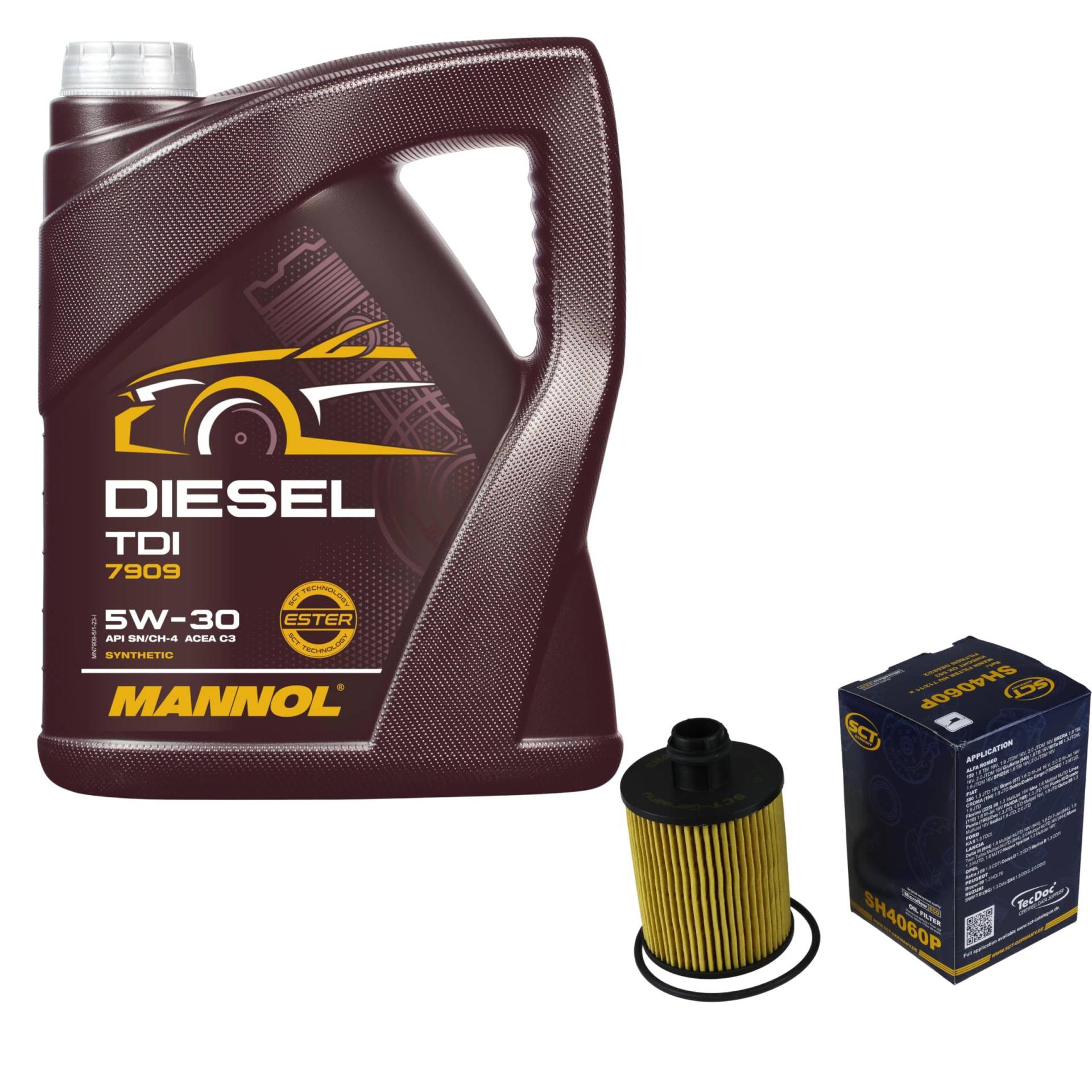 Filter Set Inspektionspaket 5 Liter MANNOL Motoröl Diesel TDI 5W-30 API SN/CF SCT Germany Ölfilter Filter Set Inspektionspaket 5 Liter MANNOL Motoröl Diesel TDI 5W-30 API SN/CF SCT Germany Ölfilter von Diederichs