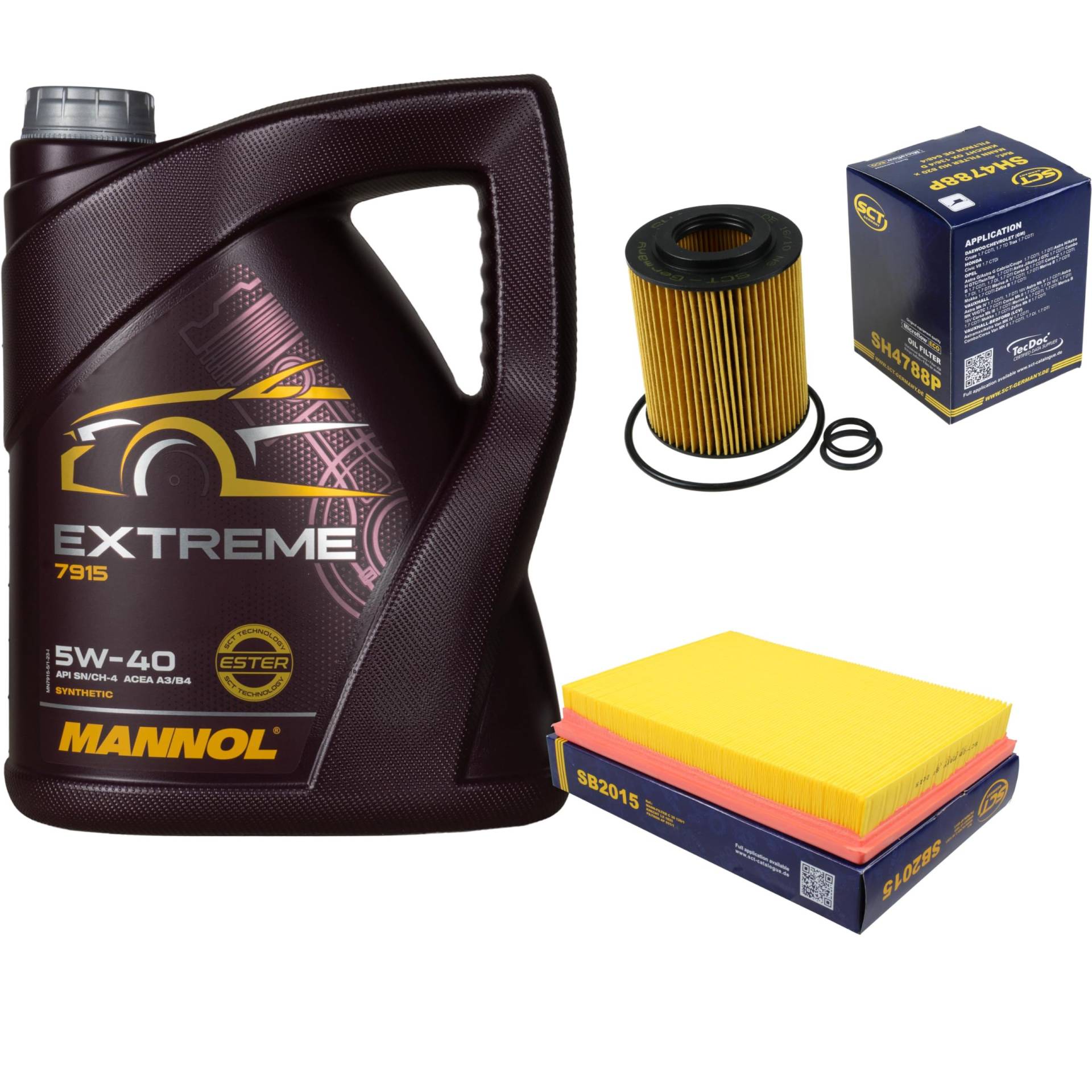 Filter Set Inspektionspaket 5 Liter MANNOL Motoröl Extreme 5W-40 API SN/CF SCT Germany Luftfilter Ölfilter Filter Set Inspektionspaket 5 Liter MANNOL Motoröl Extreme 5W-40 API SN/CF SCT Germany Luftfilter Ölfilter von Diederichs