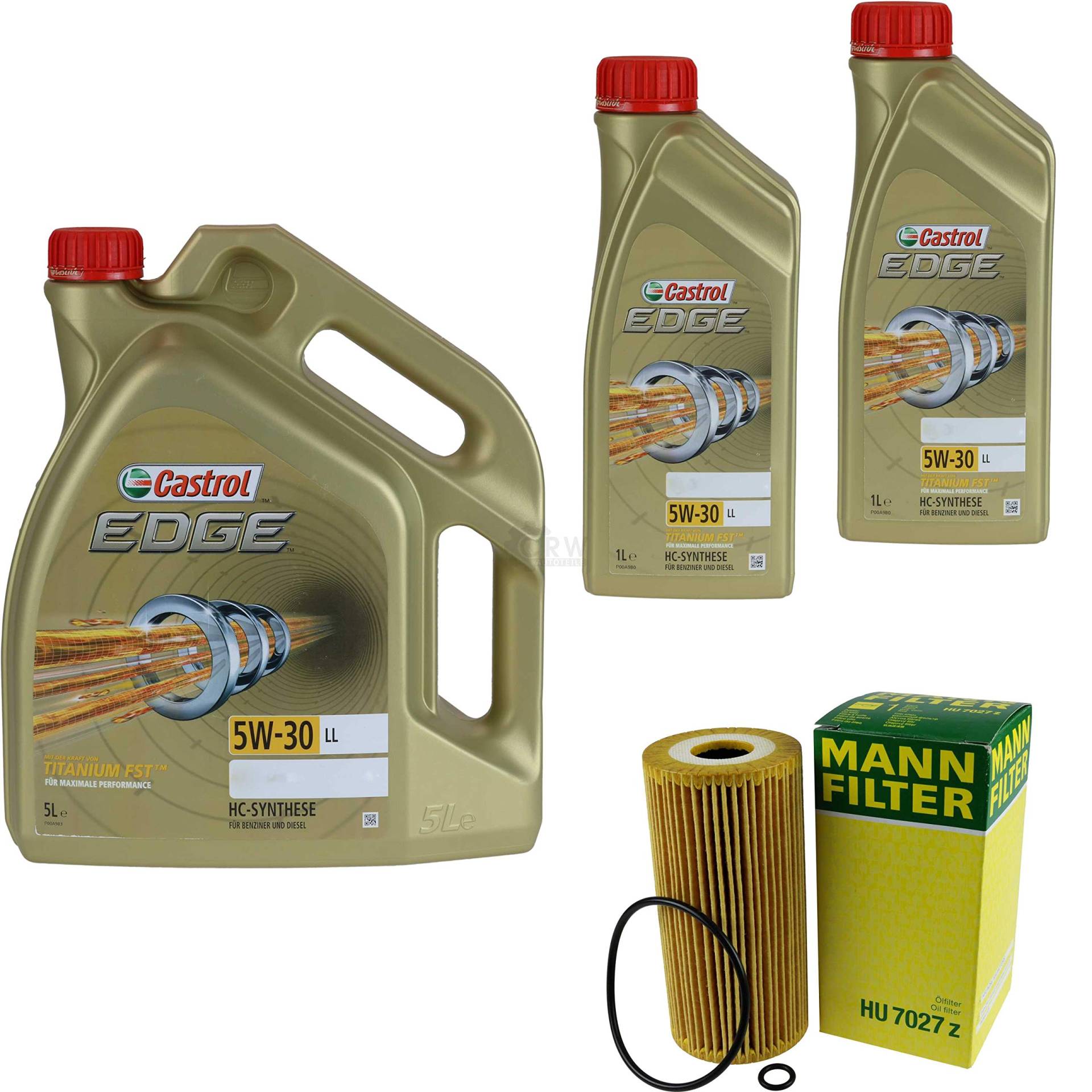 Filter Set Inspektionspaket 7 Liter Motoröl EDGE Titanium FST 5W-30 LL MANN-FILTER Ölfilter Filter Set Inspektionspaket 7 Liter Motoröl EDGE Titanium FST 5W-30 LL MANN-FILTER Ölfilter von Diederichs