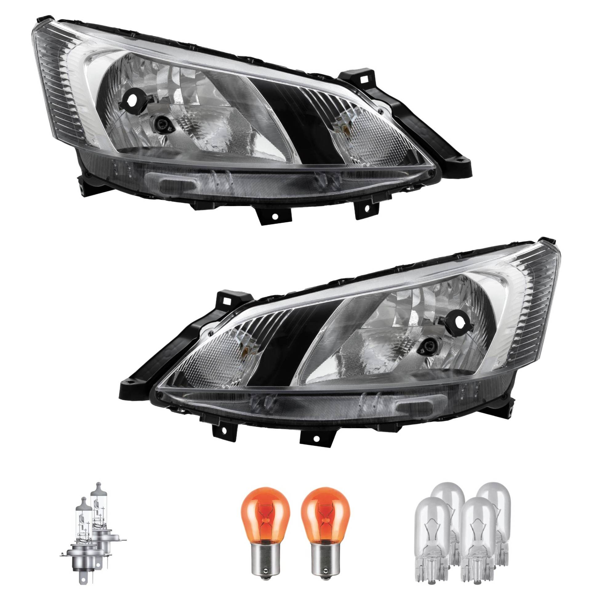 Halogen Scheinwerfer Set H4 PY21W W5W für NV200 inklusive OSRAM Lampen von Diederichs