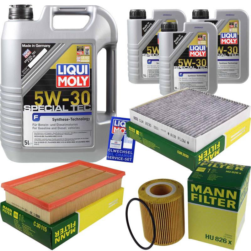 Inspektionspaket 8L LM SpecialTecF 5W-30 + MANN Filterpaket 9785572 von Diederichs