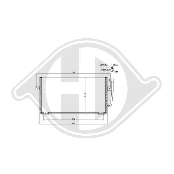 Kondensator, Klimaanlage Diederichs DCC1457 von Diederichs