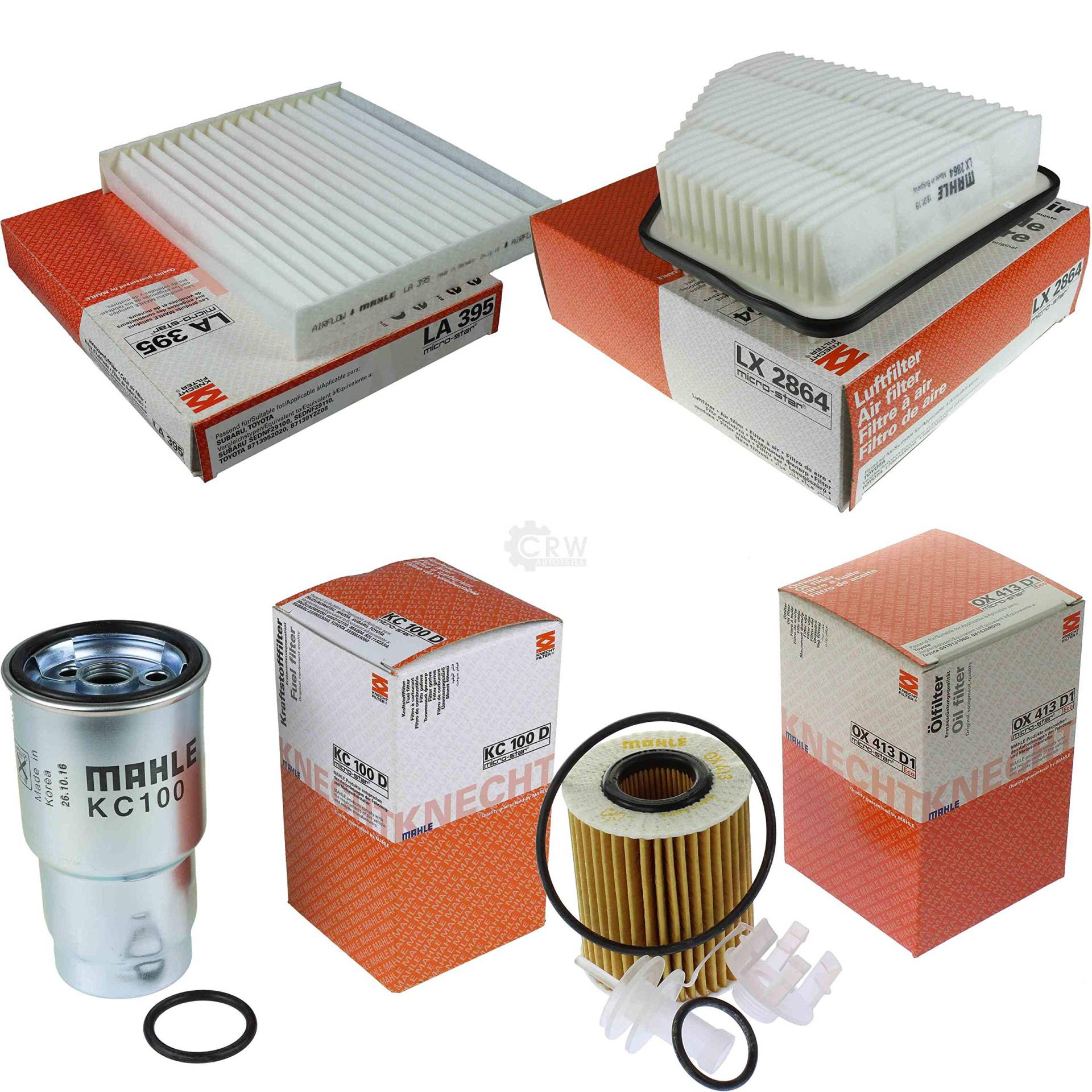 MAHLE Inspektions Set Inspektionspaket Innenraumfilter Kraftstofffilter Luftfilter Ölfilter MAHLE Inspektions Set Inspektionspaket Innenraumfilter Kraftstofffilter Luftfilter Ölfilter von Diederichs