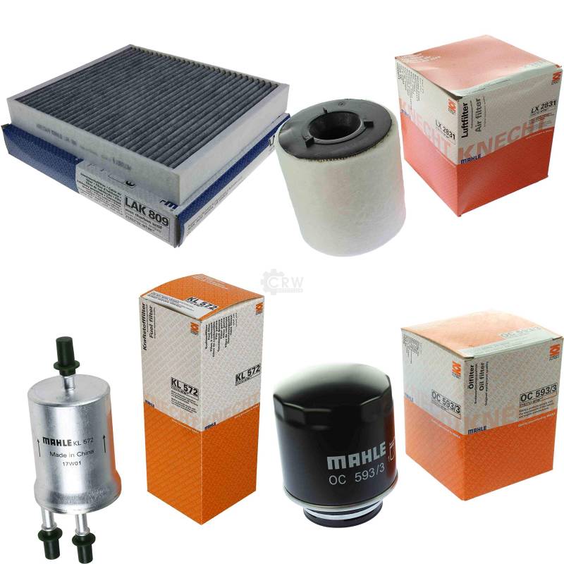 MAHLE Inspektions Set Inspektionspaket Innenraumfilter Kraftstofffilter Luftfilter Ölfilter von Diederichs