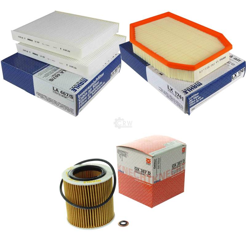 MAHLE Inspektions Set Inspektionspaket Innenraumfilter Luftfilter Ölfilter von Diederichs