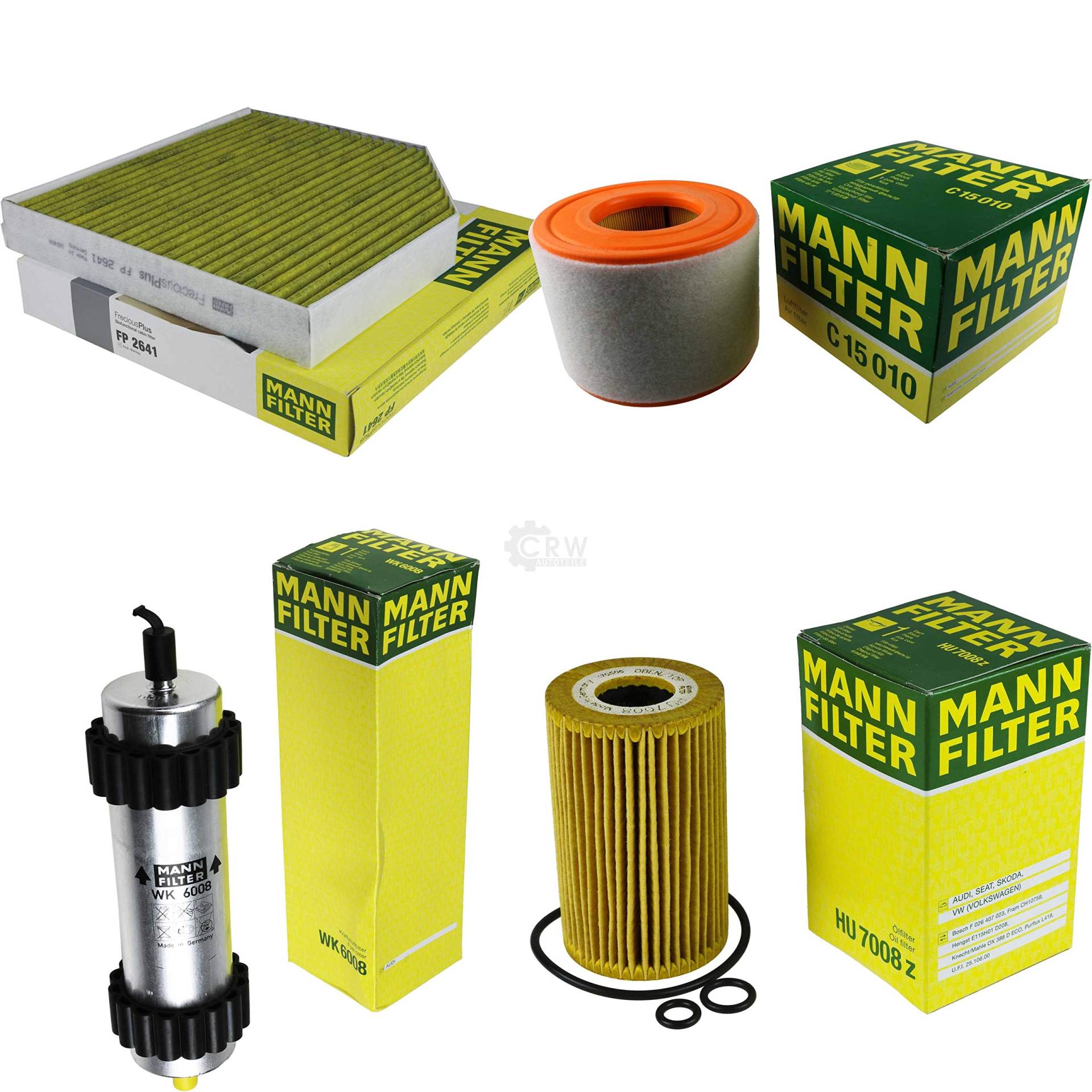 MANN-FILTER Inspektions Set Inspektionspaket Innenraumfilter Kraftstofffilter Luftfilter Ölfilter MANN-FILTER Inspektions Set Inspektionspaket Innenraumfilter Kraftstofffilter Luftfilter Ölfilter von Diederichs