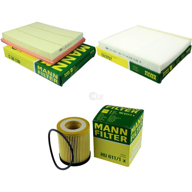 MANN-FILTER Inspektions Set Inspektionspaket Innenraumfilter Luftfilter Ölfilter von Diederichs