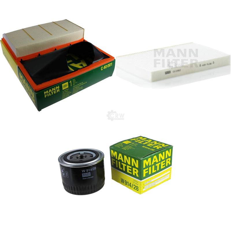 MANN-FILTER Inspektions Set Inspektionspaket Innenraumfilter Luftfilter Ölfilter von Diederichs