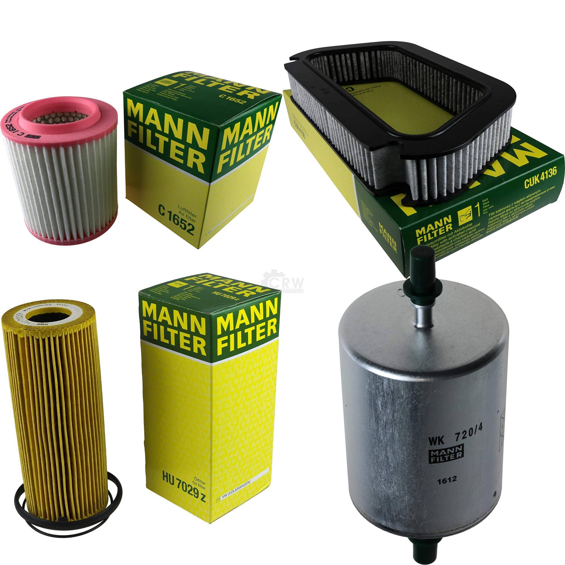 MANN-FILTER Inspektions Set Inspektionspaket Luftfilter Ölfilter Innenraumfilter Kraftstofffilter MANN-FILTER Inspektions Set Inspektionspaket Luftfilter Ölfilter Innenraumfilter Kraftstofffilter von Diederichs