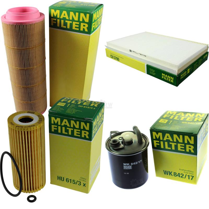 MANN-FILTER Inspektions Set Inspektionspaket Luftfilter Ölfilter Innenraumfilter Kraftstofffilter von Diederichs