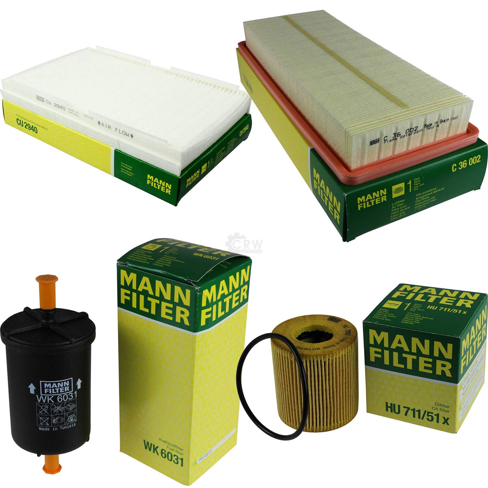 MANN-FILTER Inspektions Set Inspektionspaket Luftfilter Ölfilter Innenraumfilter Kraftstofffilter MANN-FILTER Inspektions Set Inspektionspaket Luftfilter Ölfilter Innenraumfilter Kraftstofffilter von Diederichs