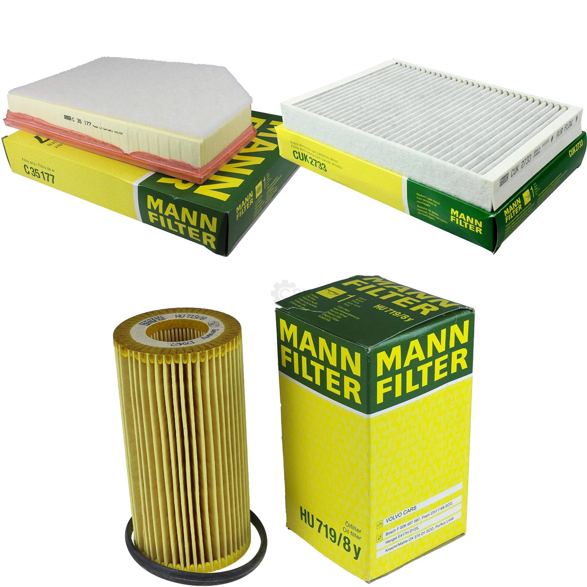 MANN-FILTER Inspektions Set Inspektionspaket Luftfilter Ölfilter Innenraumfilter von Diederichs