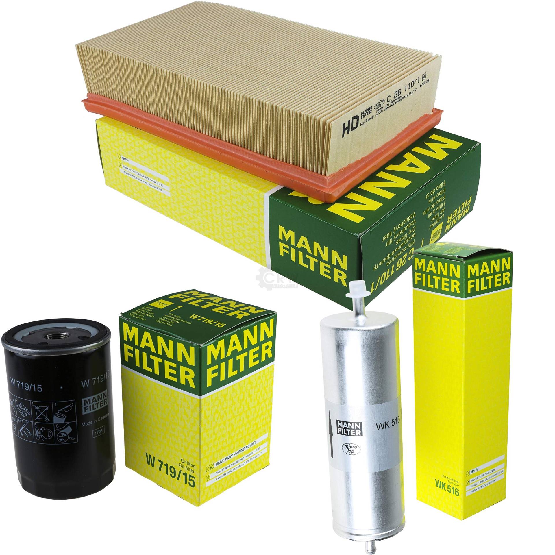 MANN-FILTER Inspektions Set Inspektionspaket Luftfilter Ölfilter Kraftstofffilter MANN-FILTER Inspektions Set Inspektionspaket Luftfilter Ölfilter Kraftstofffilter von Diederichs