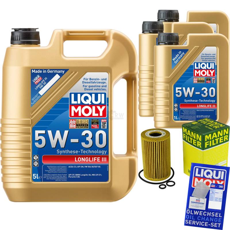MANN-FILTER Set Ölwechsel 8L LM Longlife III 5W-30 MLM-9783756 von Diederichs