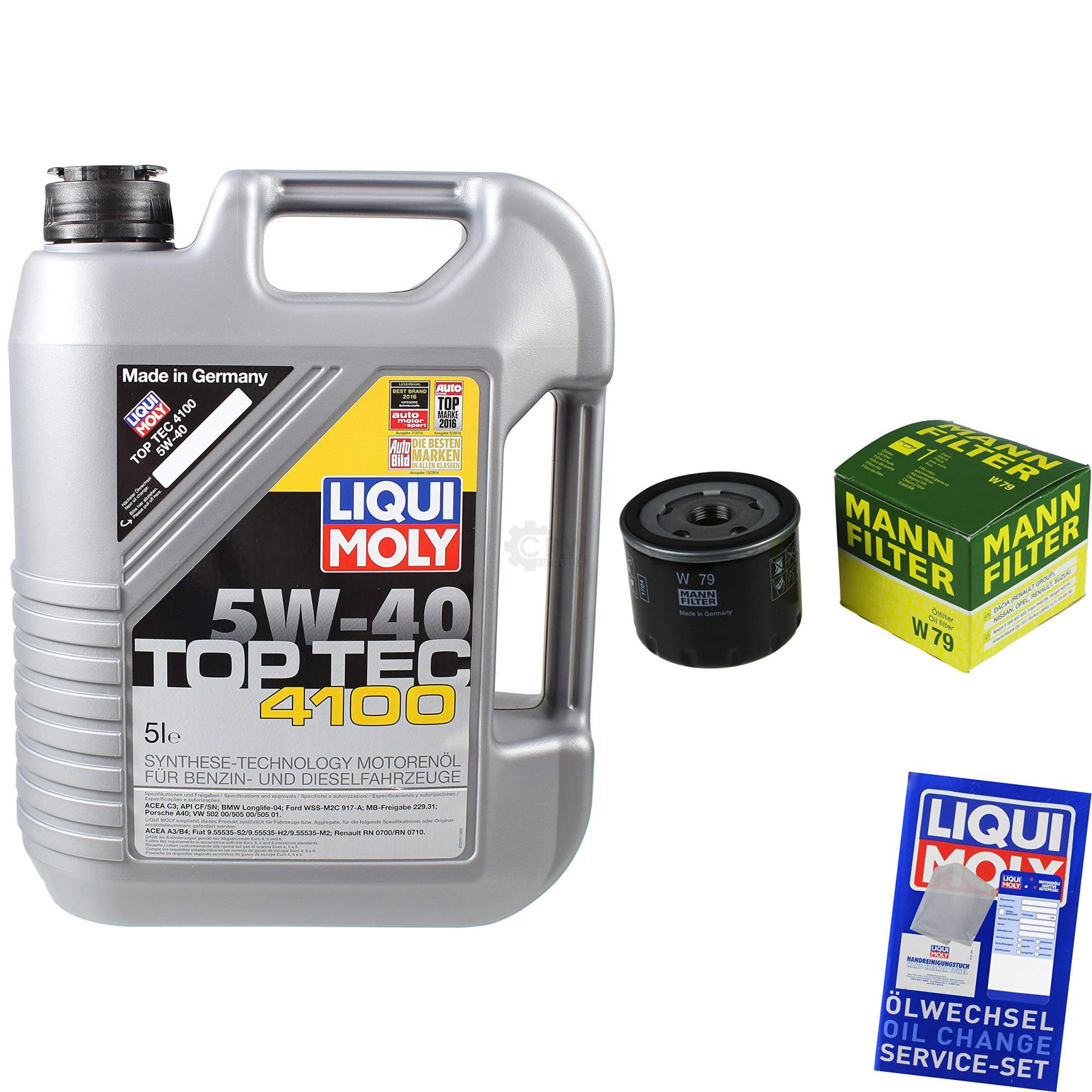 QR-PARTS 69316714 Filter Set Inspektionspaket 5 Liter Motoröl Top Tec 4100 5W-40 MANN-FILTER Ölfilter QR-PARTS 69316714 Filter Set Inspektionspaket 5 Liter Motoröl Top Tec 4100 5W-40 MANN-FILTER Ölfilter von Diederichs
