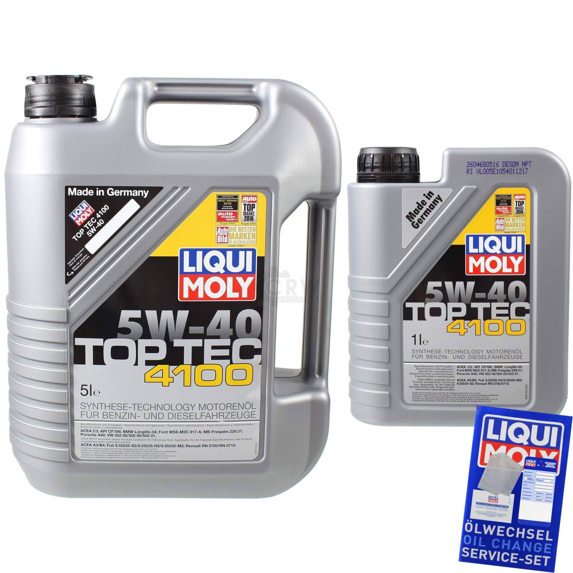 QR-PARTS 69988345 6 Liter Original 3701 Top Tec 4100 5W-40 Öl Motoröl Motorenöl QR-PARTS 69988345 6 Liter Original 3701 Top Tec 4100 5W-40 Öl Motoröl Motorenöl von Diederichs