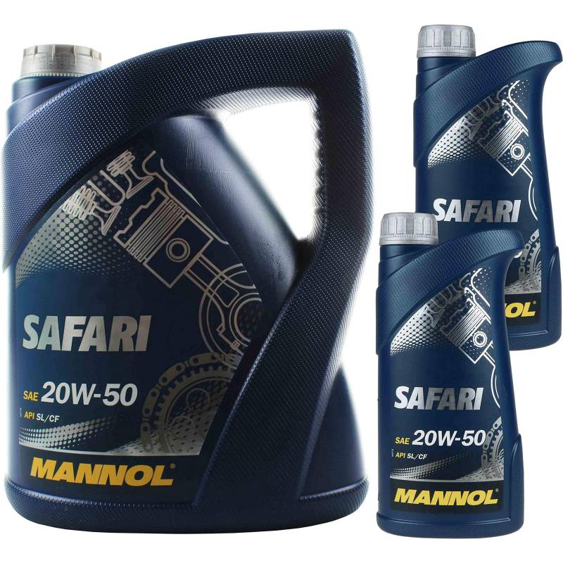 QR-PARTS 69989077 7 Liter Original MANNOL Motoröl Safari 20W-50 API SL/CF Engine Oil Öl 11192547 von Diederichs