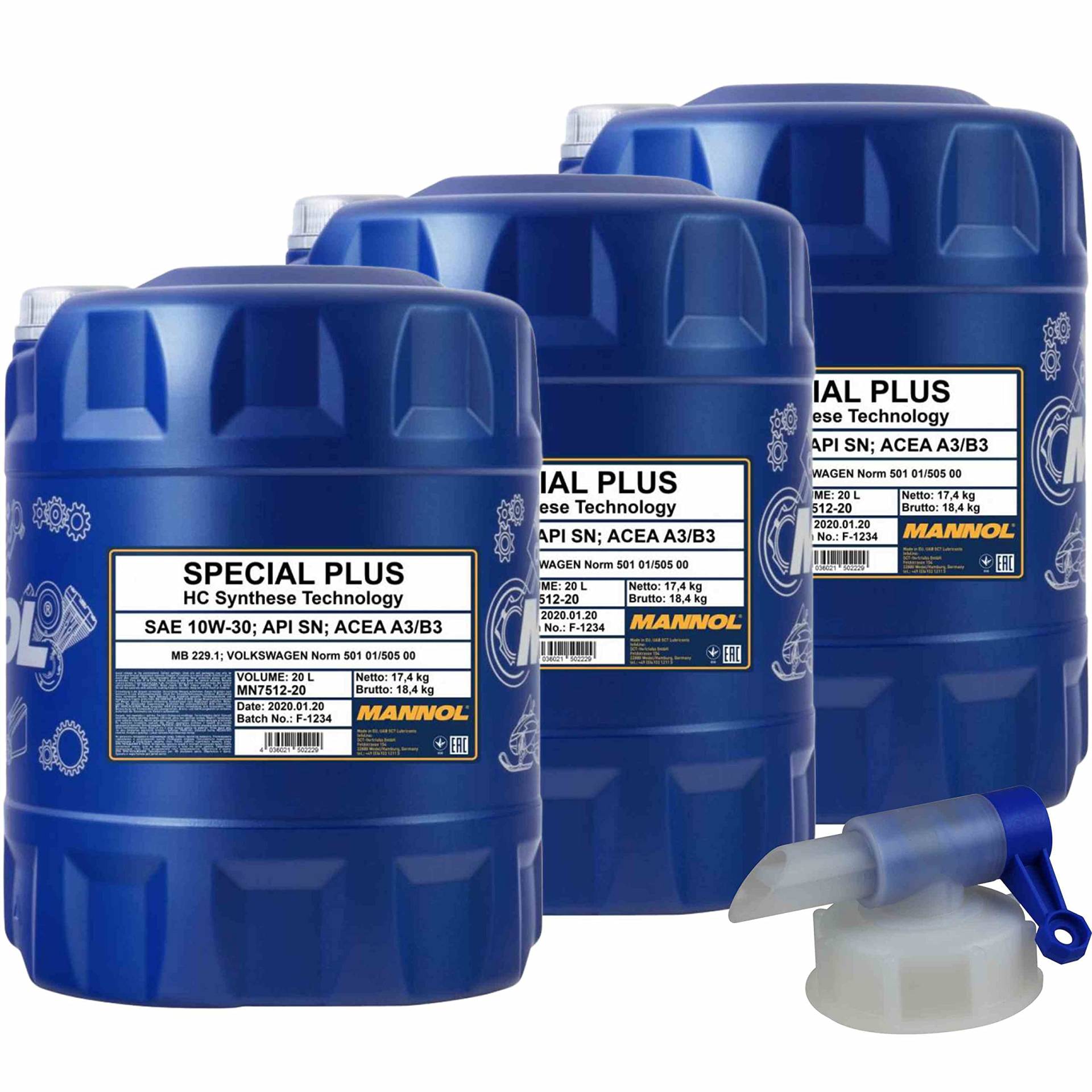 QR-Parts Set 60 Liter 85479479 MN7512-20 DIN61 20L Motoröl 7512 Special Plus 10W-30 Auslaufhahn QR-Parts Set 60 Liter 85479479 MN7512-20 DIN61 20L Motoröl 7512 Special Plus 10W-30 Auslaufhahn von Diederichs