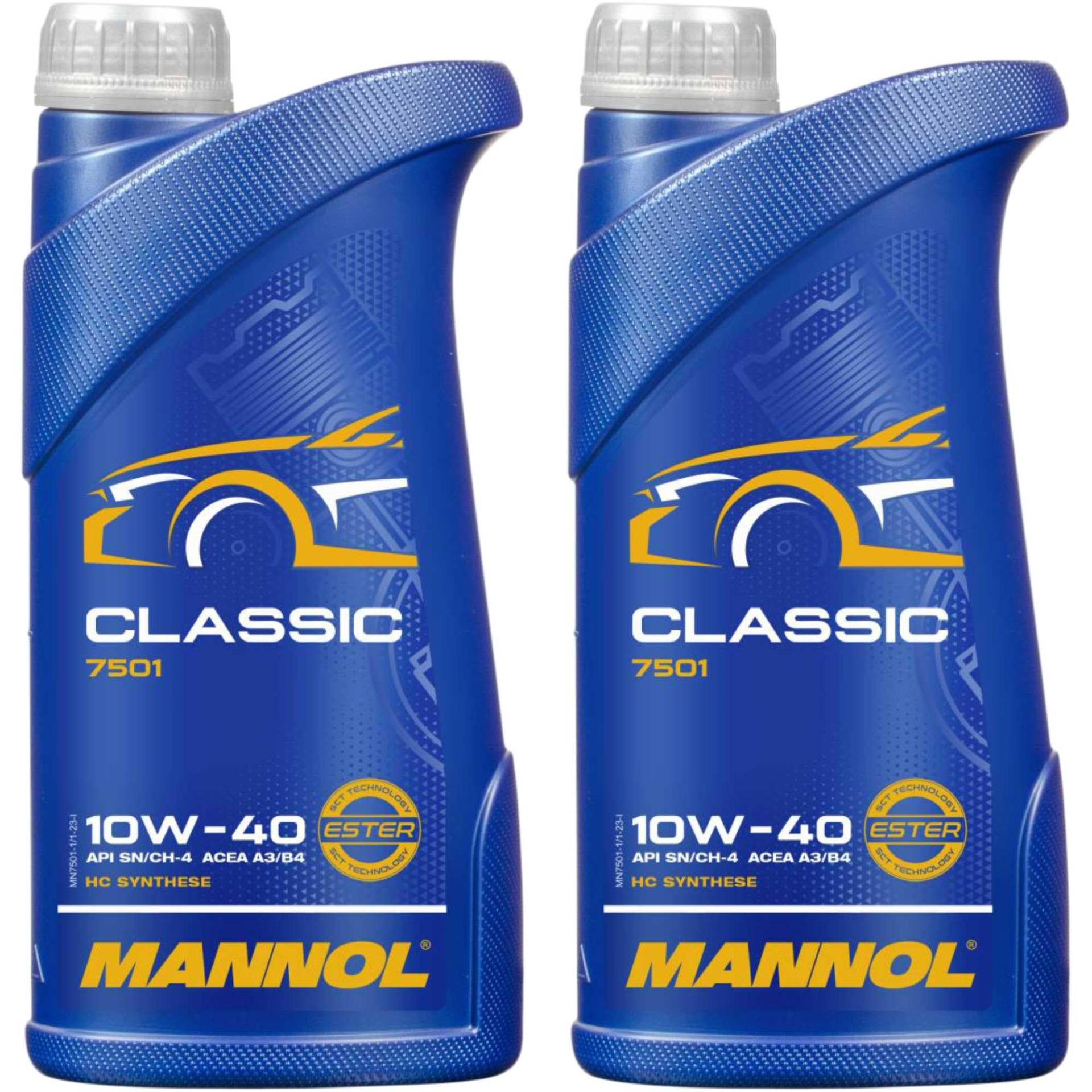 QR-Parts Set 85447706 MN7501-1 2L Original MANNOL Classic 10W-40 API SN/SM/CF Öl Motoröl von Diederichs