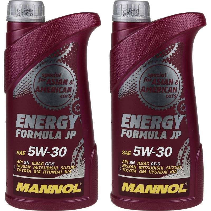 QR-Parts Set 85447804 MN7914-1 2x1 Liter Original MANNOL Motoröl ENERGY FORMULA JP 5W-30 Engine Oil Öl von Diederichs