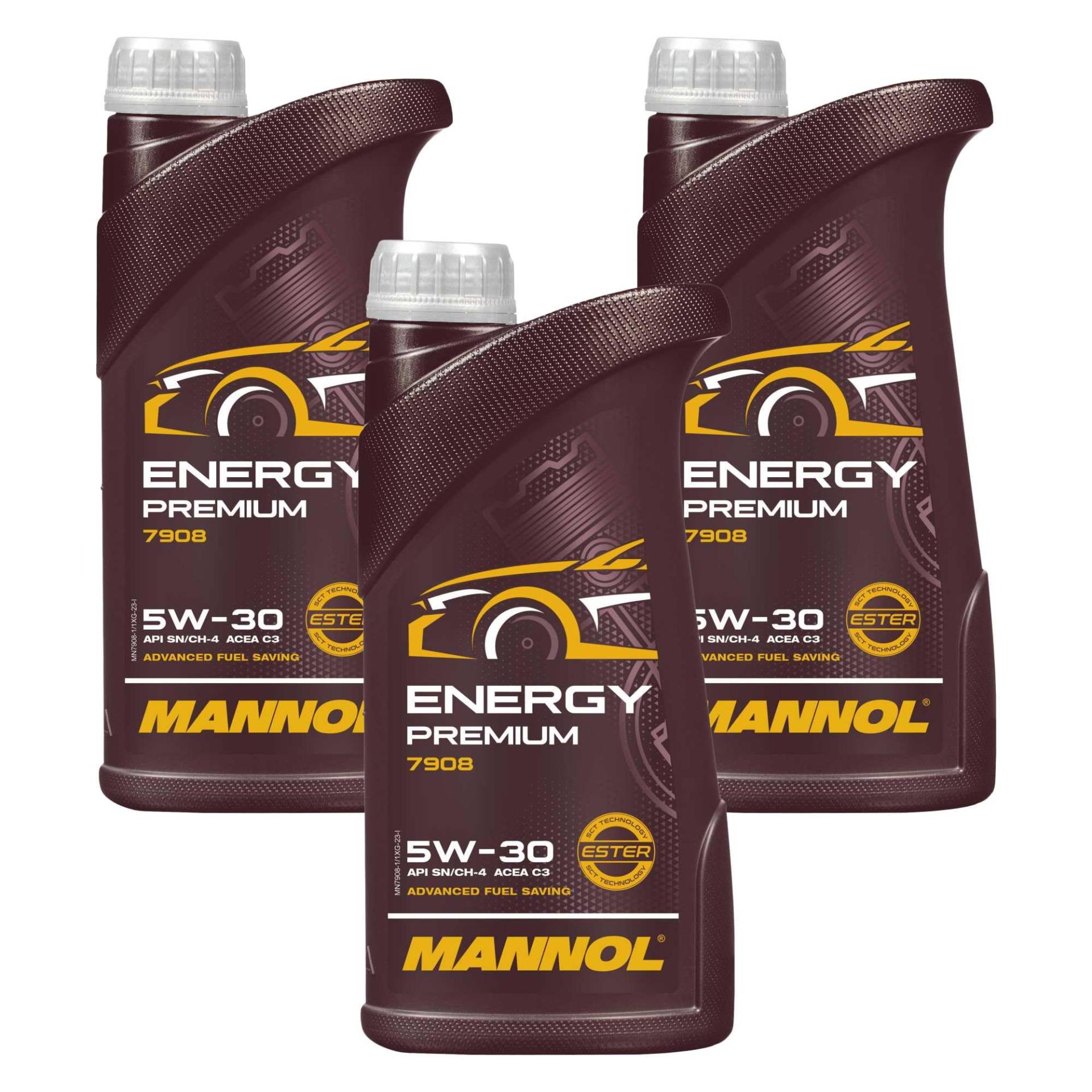 QR-Parts Set 85449918 MN7908-1 3L MANNOL Energy Premium 5W-30 API SN/CF Motoröl Engine Oil Öl QR-Parts Set 85449918 MN7908-1 3L MANNOL Energy Premium 5W-30 API SN/CF Motoröl Engine Oil Öl von Diederichs