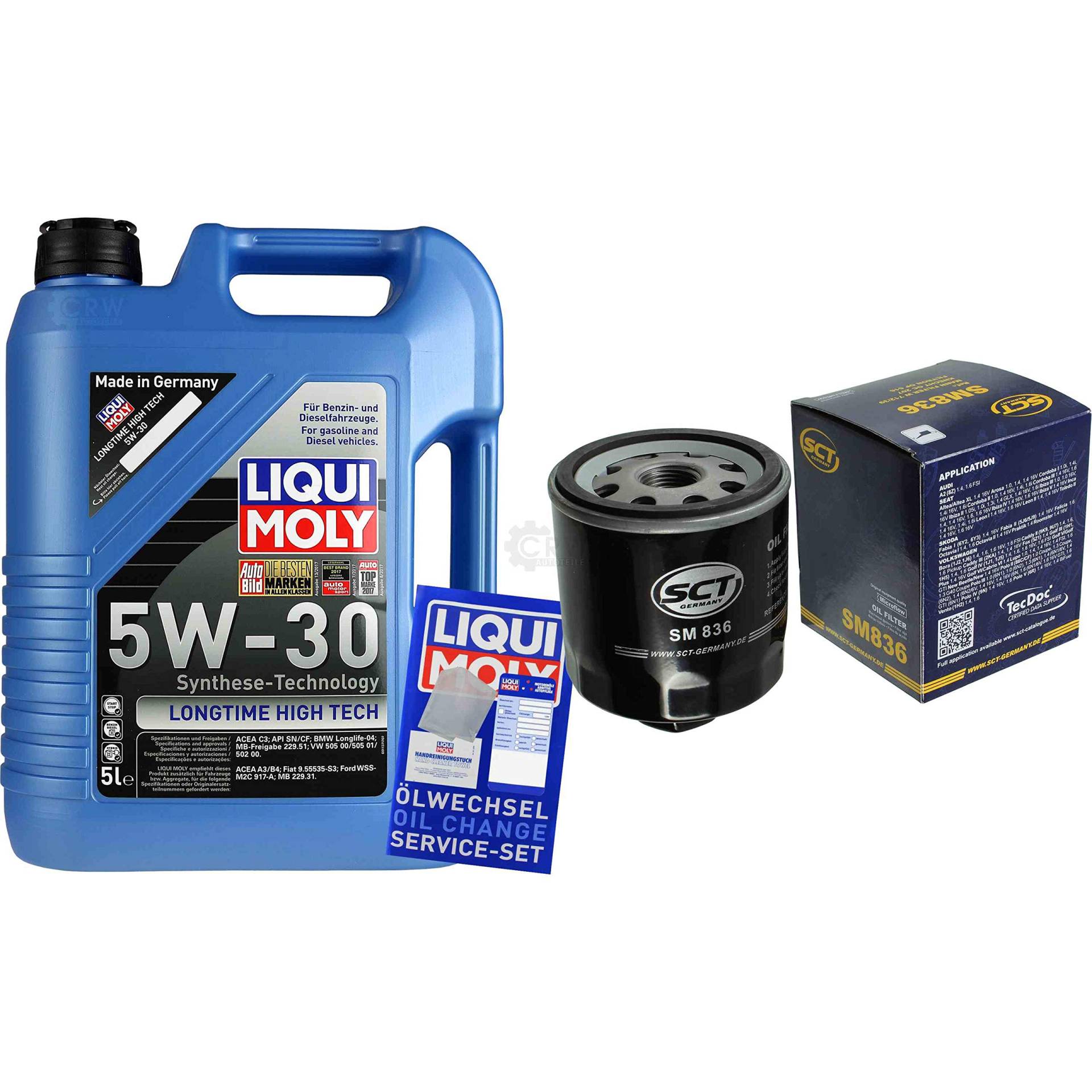 QR-Parts Set 85453539 1137 SM 836 5L Longtime High Tech 5W-30 + SCT-Germany Filterpaket 11245289 QR-Parts Set 85453539 1137 SM 836 5L Longtime High Tech 5W-30 + SCT-Germany Filterpaket 11245289 von Diederichs