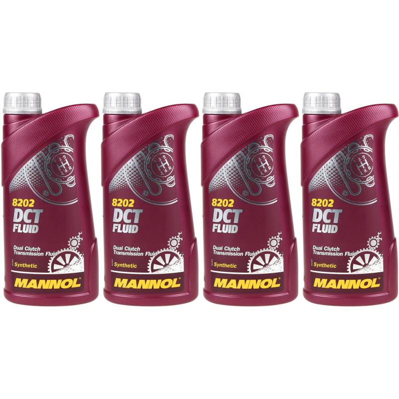 QR-Parts Set 85455465 MN8202-1 4x1 Liter Original MANNOL Getriebeöl 8202 DCT Fluid Gear Oil von Diederichs