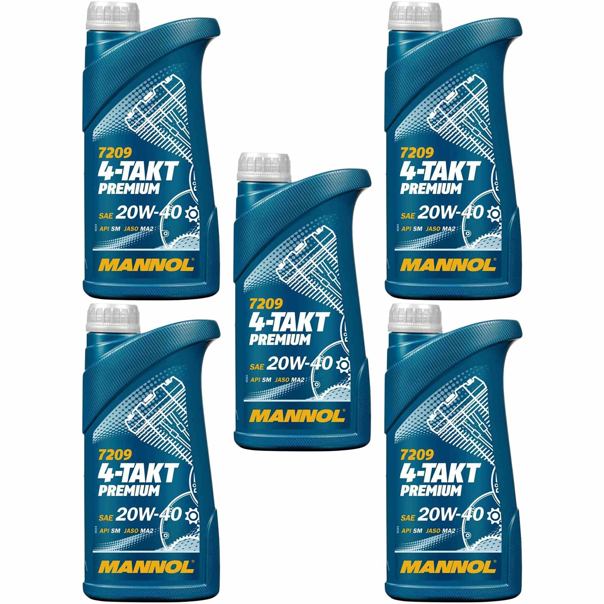 QR-Parts Set 85457386 MN7209-1 5x MANNOL 1 Liter 7209 4-Takt Premium Motorradöl API SM JASO MA2 QR-Parts Set 85457386 MN7209-1 5x MANNOL 1 Liter 7209 4-Takt Premium Motorradöl API SM JASO MA2 von Diederichs