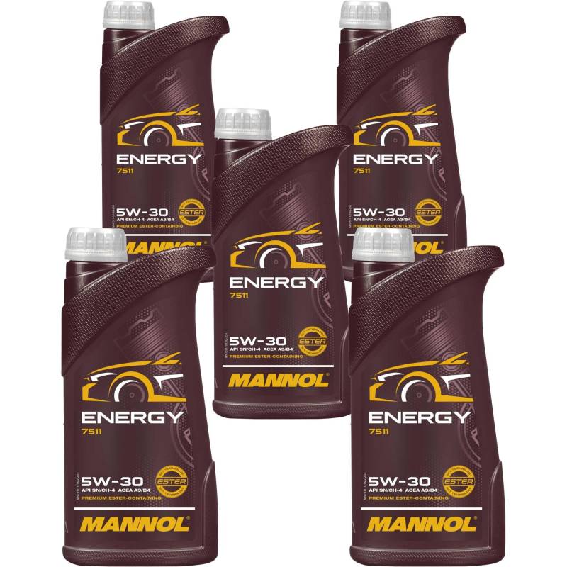 QR-Parts Set 85463368 MN7511-1 5L Original Mannol Energie 5W-30 API SL Öl Motoröl von Diederichs