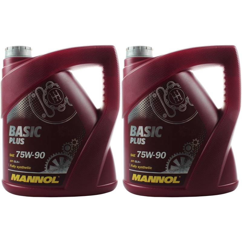 QR-Parts Set 85476917 MN8108-4 2x 4 Liter Original MANNOL Getriebeöl Basic Plus 75W-90 API GL 4+ Gear Oil von Diederichs