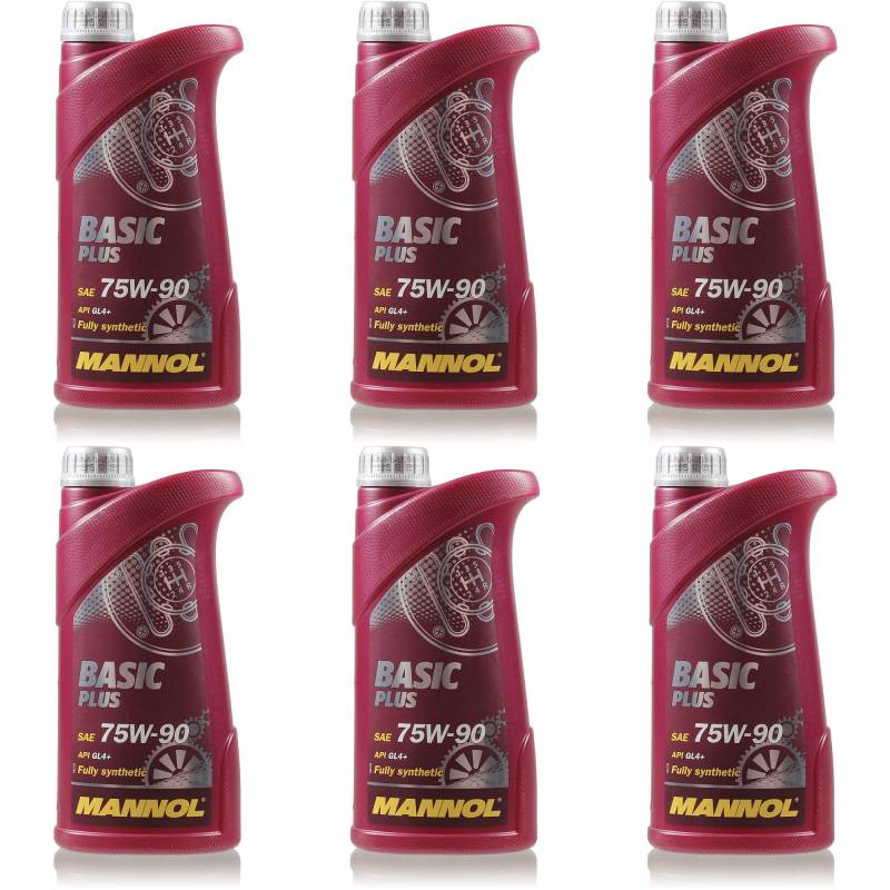 QR-Parts Set 85478161 MN8108-1 6L Original MANNOL Basic Plus 75W-90 API GL 4+ Öl Getriebeöl von Diederichs