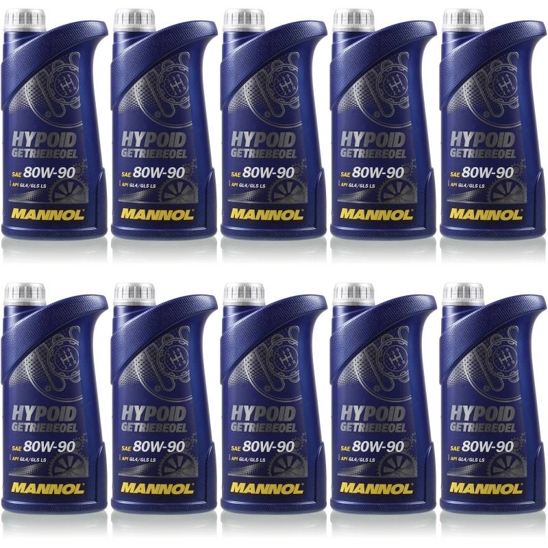 QR-Parts Set 85493745 MN8106-1 10L Original MANNOL Hypoid Getriebeöl 80W-90 API GL 4/GL 5 LS von Diederichs
