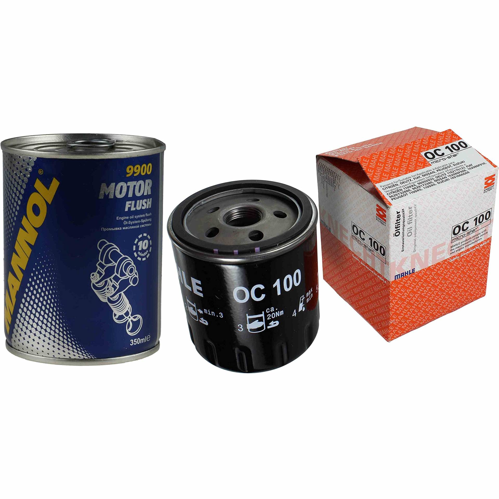 QR-Parts Set 85495726 9900 OC 100 Original MAHLE/KNECHT Ölfilter + SCT Motor Flush Motorspülung QR-Parts Set 85495726 9900 OC 100 Original MAHLE/KNECHT Ölfilter + SCT Motor Flush Motorspülung von Diederichs