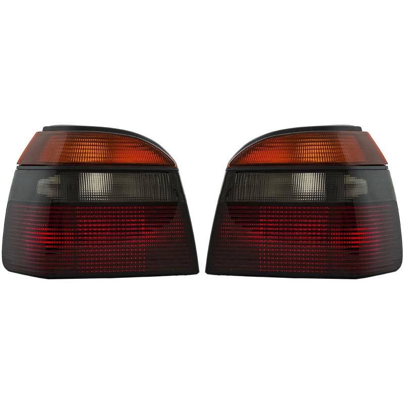 Diederichs GTI Rückleuchte Set für VW Golf III Bj. 10.1991-9.1997, R5W P21Wx4, Grau, Orange von Diederichs
