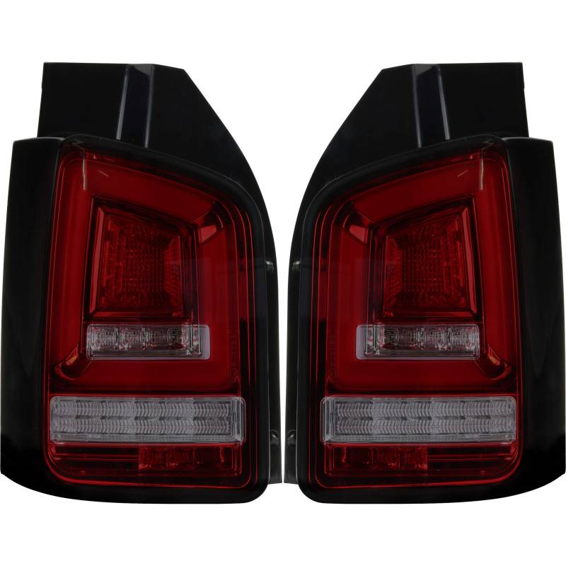 Rückleuchten Set Voll Lightbar für T5 Bj. 03-09 rot smoke Heckklappe von Diederichs