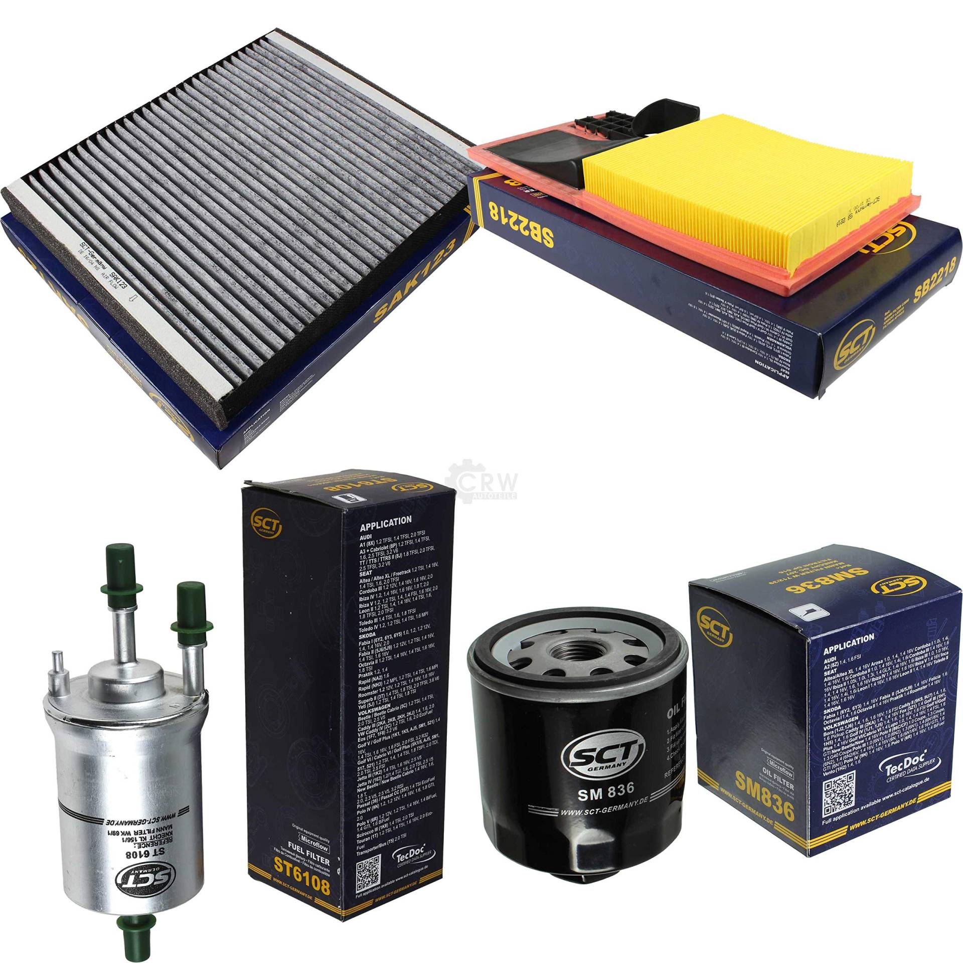SCT Germany Inspektions Set Inspektionspaket Luftfilter Ölfilter Innenraumfilter Kraftstofffilter SCT Germany Inspektions Set Inspektionspaket Luftfilter Ölfilter Innenraumfilter Kraftstofffilter von Diederichs