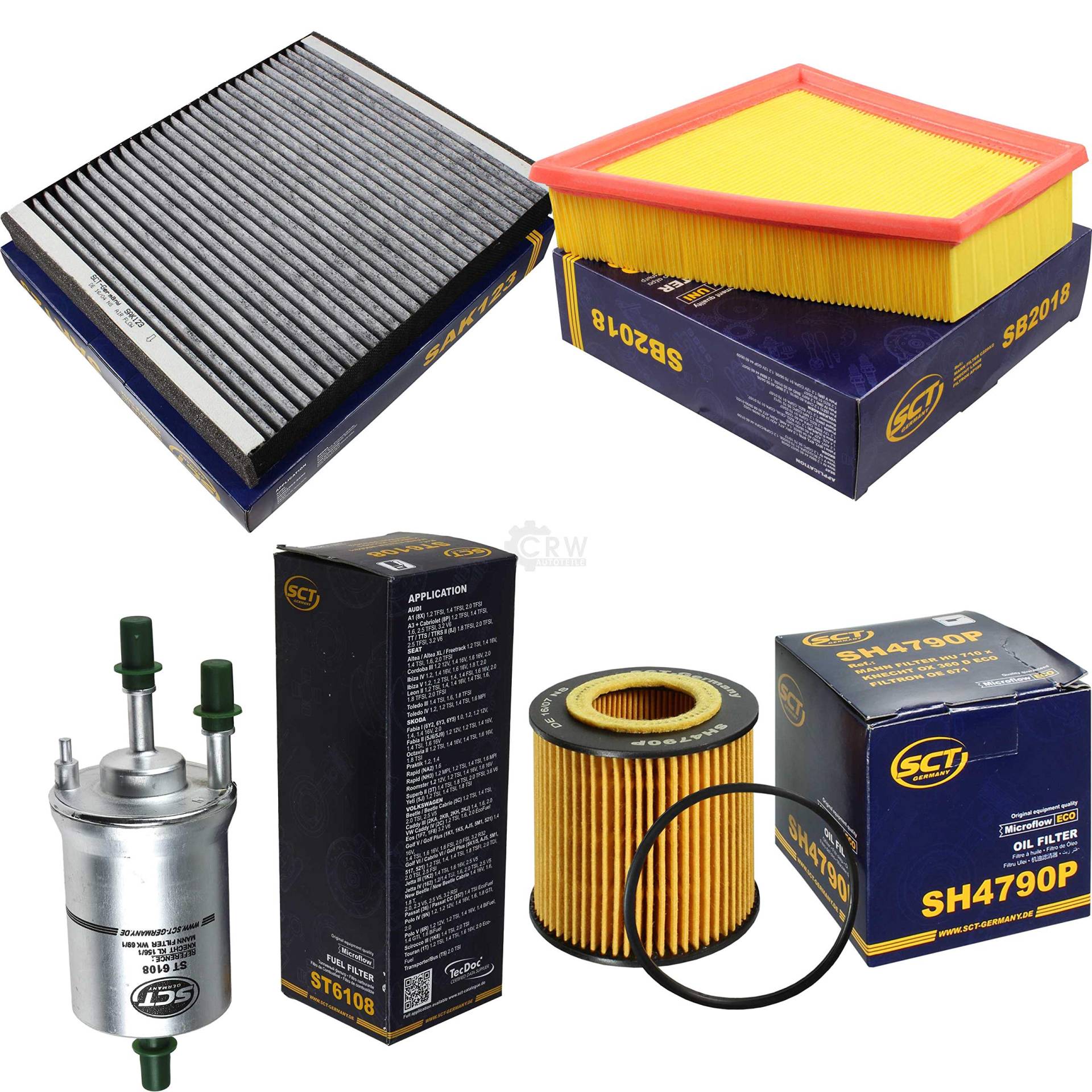 SCT Germany Inspektions Set Inspektionspaket Luftfilter Ölfilter Innenraumfilter Kraftstofffilter SCT Germany Inspektions Set Inspektionspaket Luftfilter Ölfilter Innenraumfilter Kraftstofffilter von Diederichs