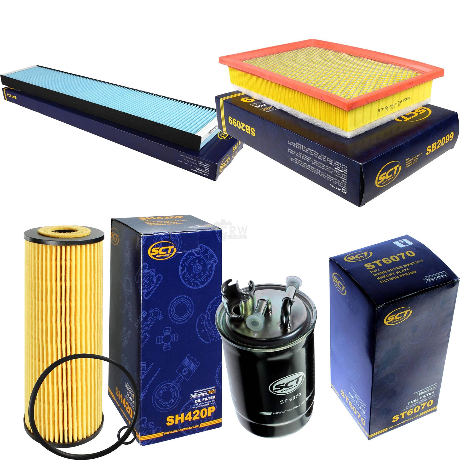 SCT Germany Inspektions Set Inspektionspaket Luftfilter Ölfilter Innenraumfilter Kraftstofffilter SCT Germany Inspektions Set Inspektionspaket Luftfilter Ölfilter Innenraumfilter Kraftstofffilter von Diederichs