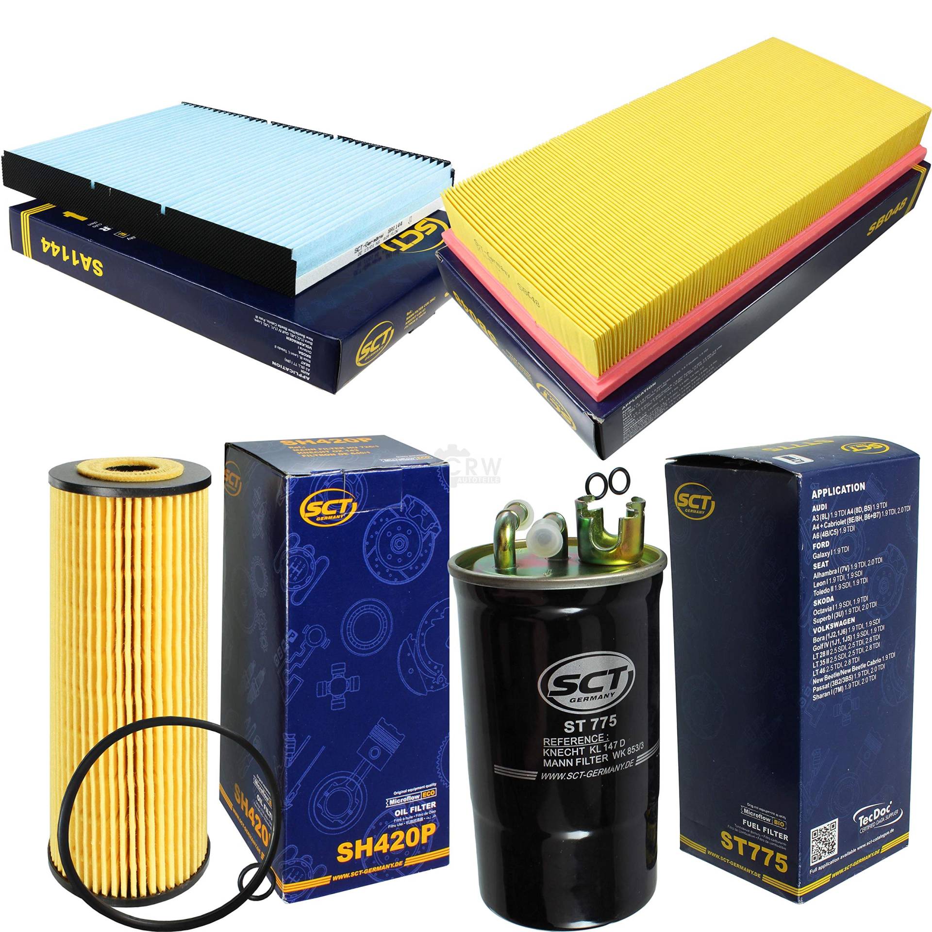 SCT Germany Inspektions Set Inspektionspaket Luftfilter Ölfilter Innenraumfilter Kraftstofffilter SCT Germany Inspektions Set Inspektionspaket Luftfilter Ölfilter Innenraumfilter Kraftstofffilter von Diederichs