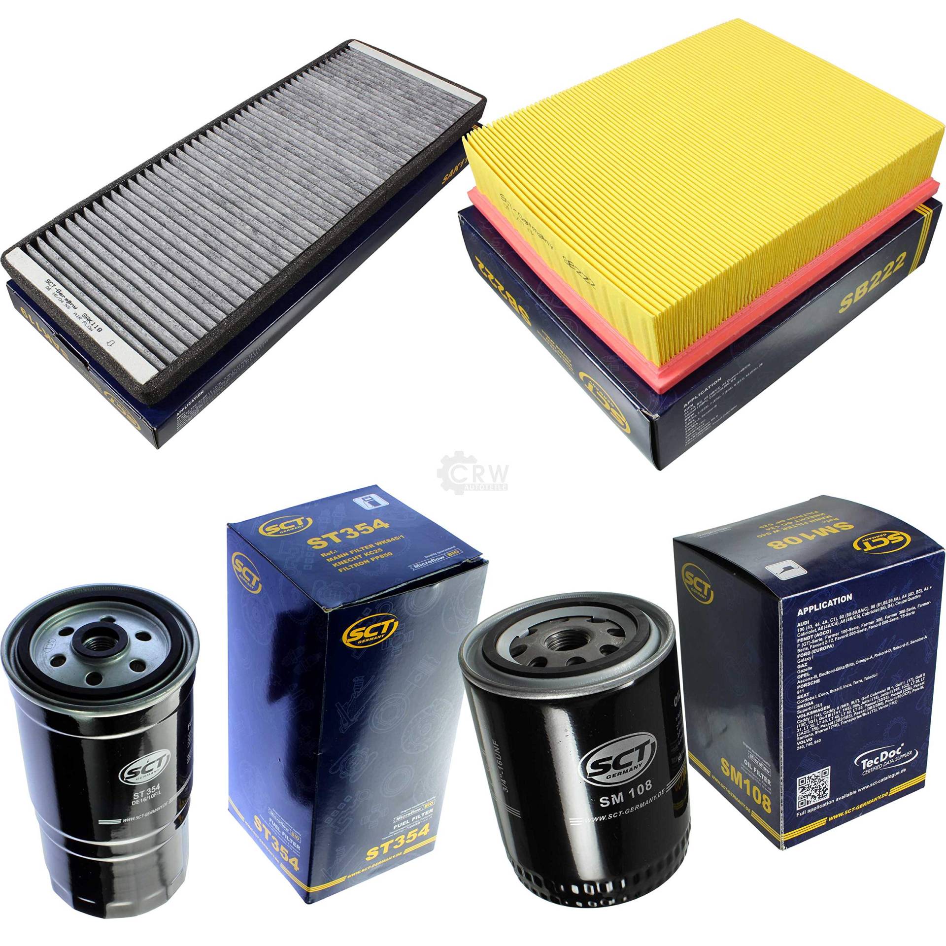 SCT Inspektions Set Inspektionspaket Innenraumfilter Kraftstofffilter Luftfilter Ölfilter SCT Inspektions Set Inspektionspaket Innenraumfilter Kraftstofffilter Luftfilter Ölfilter von Diederichs