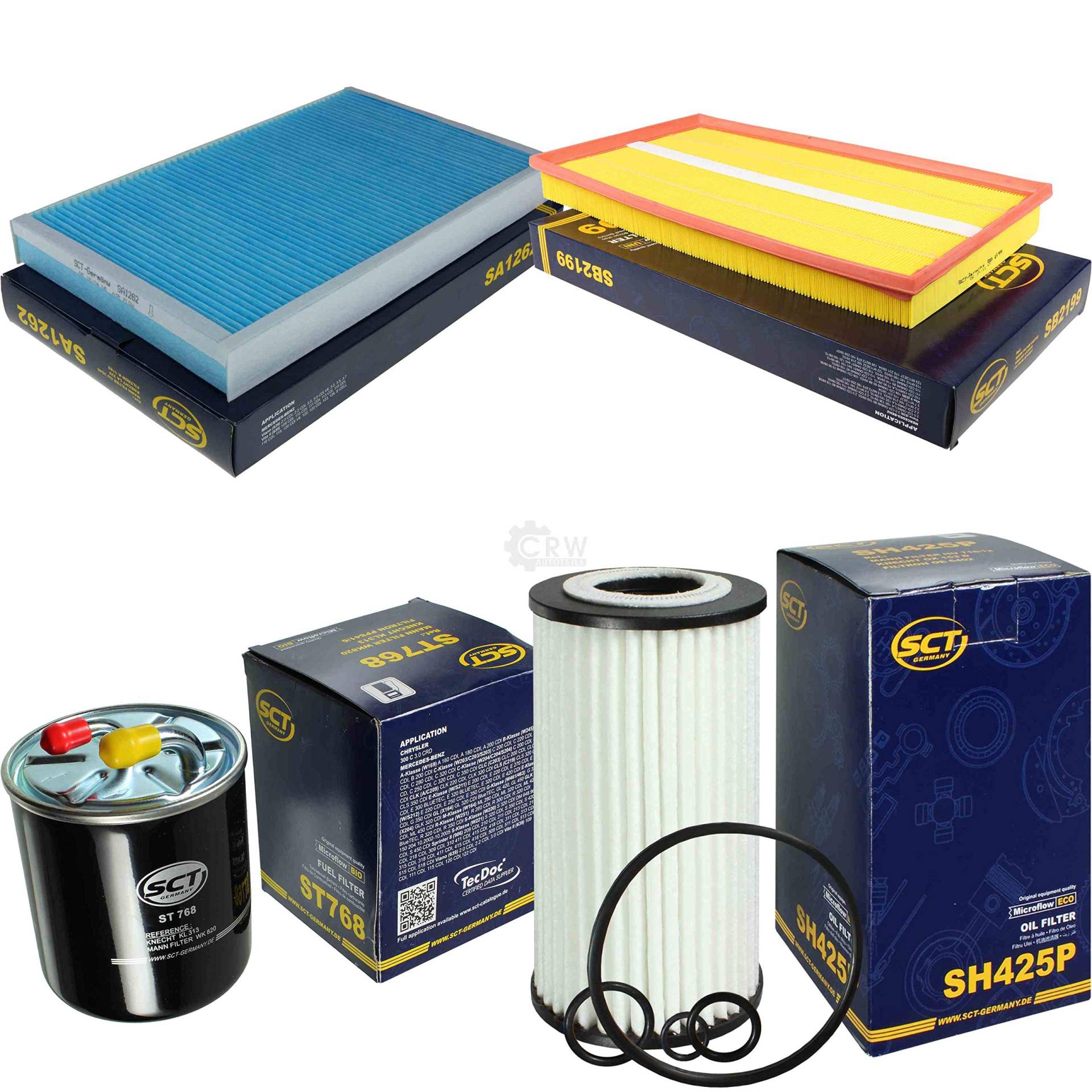 SCT Inspektions Set Inspektionspaket Innenraumfilter Kraftstofffilter Luftfilter Ölfilter SCT Inspektions Set Inspektionspaket Innenraumfilter Kraftstofffilter Luftfilter Ölfilter von Diederichs