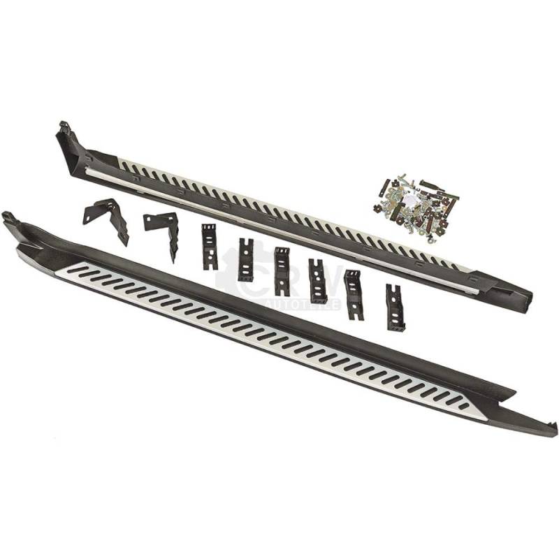 Set Trittbretter Schweller für X4 F26 Bj. 14->> inkl. Anbaumaterial Aluminium von Diederichs